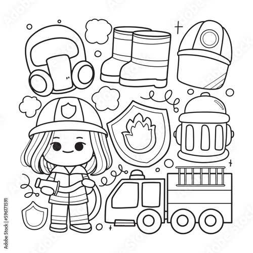 fireman outline