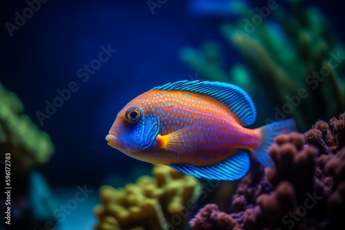 A close up of a colorful fish © Josh