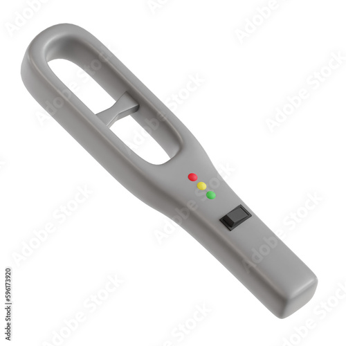 Wallpaper Mural 3D illustration of metal detector Torontodigital.ca