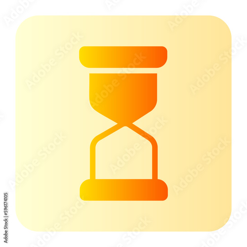 hourglass gradient icon