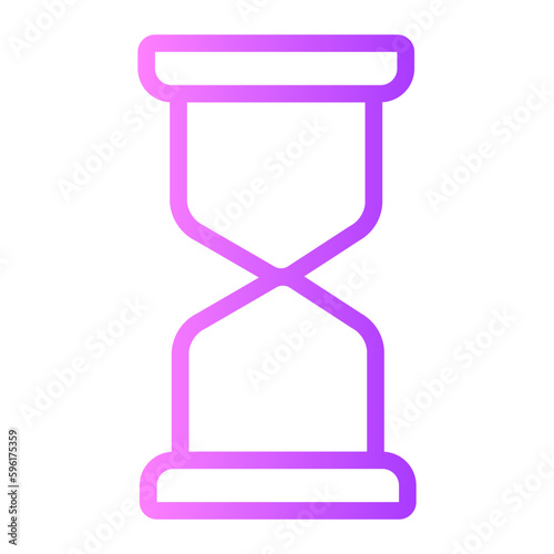 hourglass gradient icon