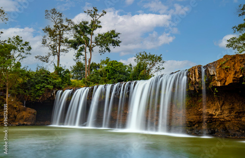 Dakmai waterfall is a beautiful and unspoiled in Binh Phuoc province  Vietnam.