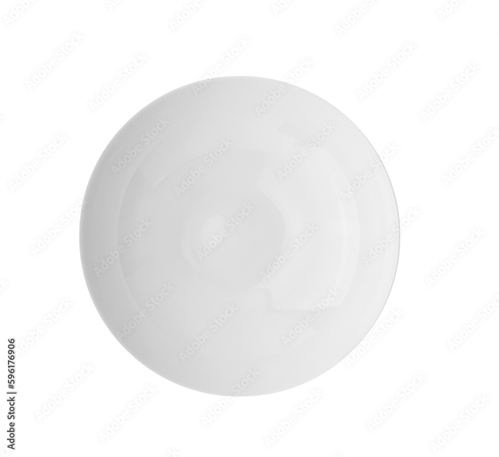 Empty ceramic round plate isolated on transparent png Empty ceramic round plate isolated on transparent png