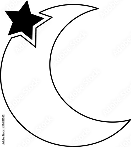 Crescent Moon and Star