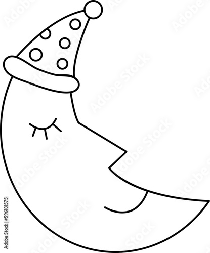 Cute Crescent Moon
