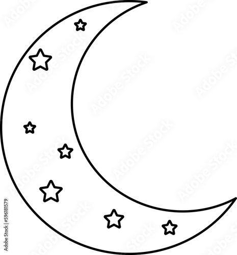 Crescent Moon and Star