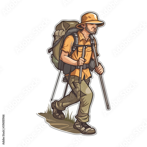 Wallpaper Mural adventure character pramuka outdoor vector Torontodigital.ca