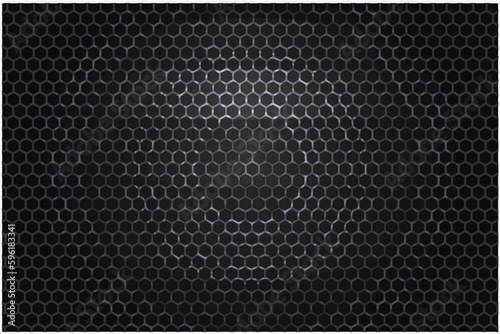 black perforated metal steel background, dark gray shiny glossy metallic texture wallpaper, horror scary hive concept poster
