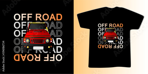 typography shirt clothing design, retro style graphic truck vector illustration suitable for boys