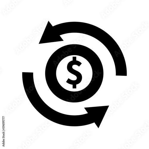 Dollar Exchange Icon. Currency exchange. Vector.