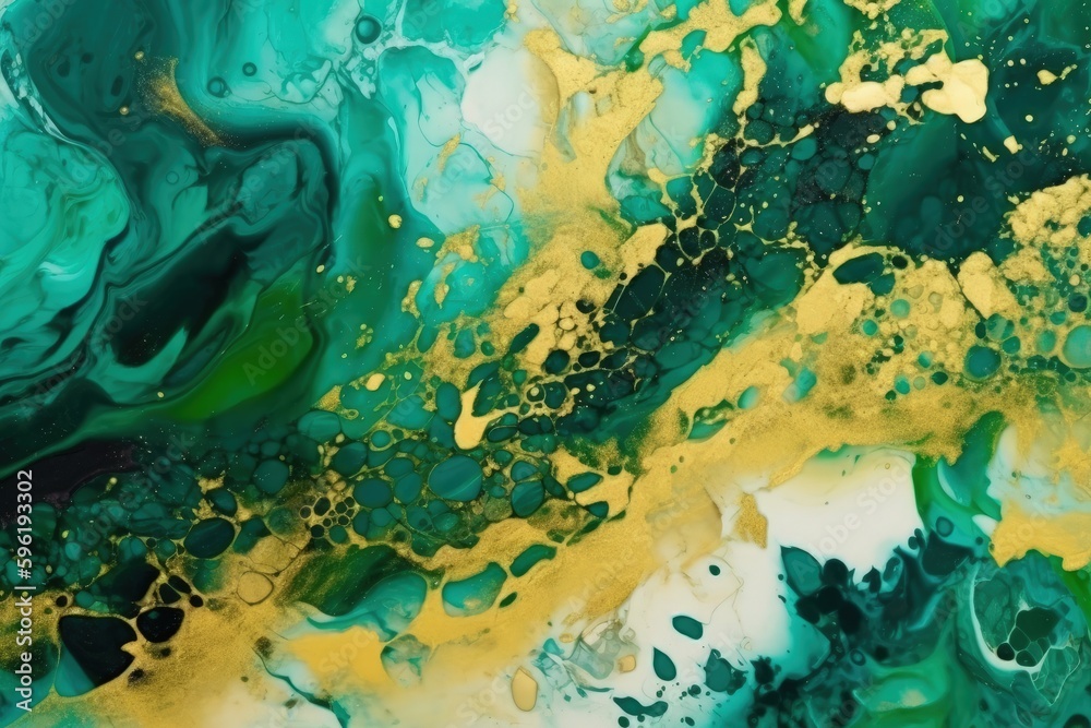 Green yellow watercolor abstract Green yellow watercolor abstract