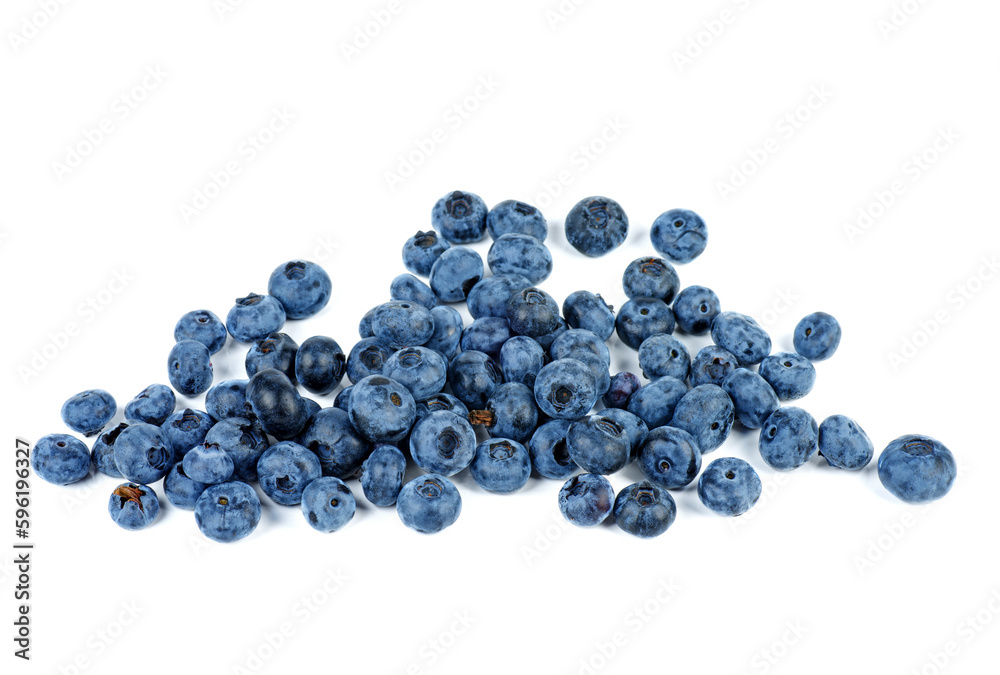 Pile of blueberry isolated on a white background Pile of blueberry isolated on a white background