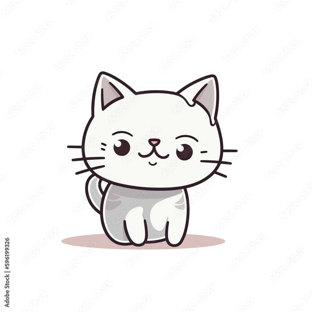 grey Persian kitty cat standing grey Persian kitty cat standing