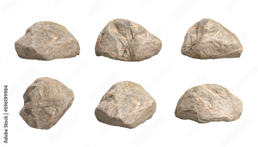Heavy stones isolated backgrounds 3d render png Heavy stones isolated backgrounds 3d render png
