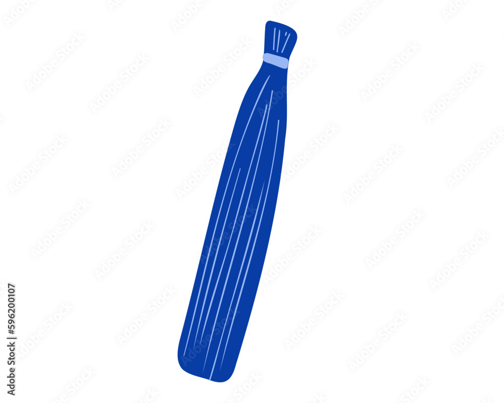 A strand of hair for extensions. Hairdressing tools for the procedure. Doodle vector illustration A strand of hair for extensions. Hairdressing tools for the procedure. Doodle vector illustration
