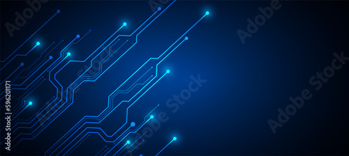 technology background with hi-tech digital data