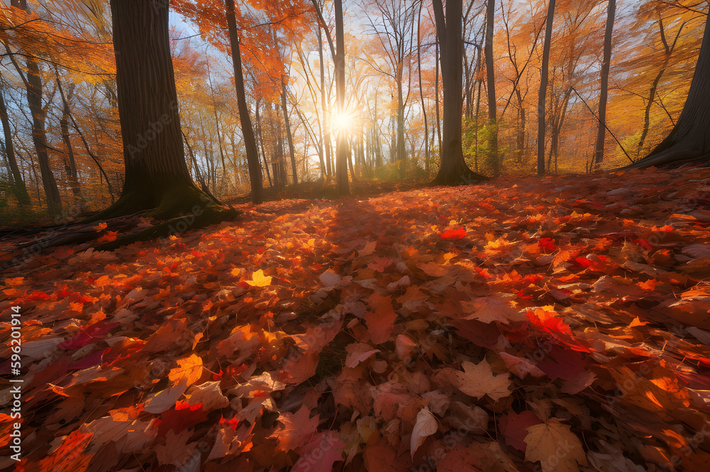 Golden Hour Autumn in the Woods Golden Hour Autumn in the Woods