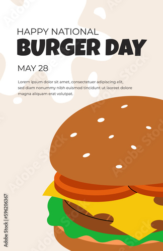 National Burger Day poster