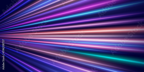 Modern abstract high speed movement. Dynamic motion light moving on dark background. Futuristic, technology pattern for banner or poster design. Vector EPS10.