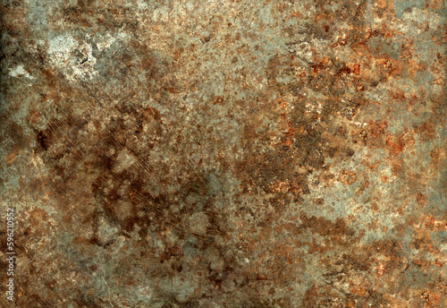 Old rusty metal texture. Grunge background wallpaper © daboost