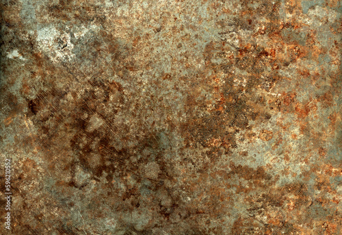 Old rusty metal texture. Grunge background wallpaper