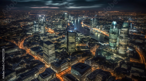 London. Breathtaking travel destination place. Generative AI © piai