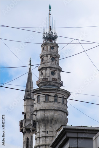 Ancient Medieval Fire Tower (Turkish: Yangın Kulesi) of Istanbul University. It located at the centre of Istanbul University Beyazit Central Campus. Beyazit Tower
