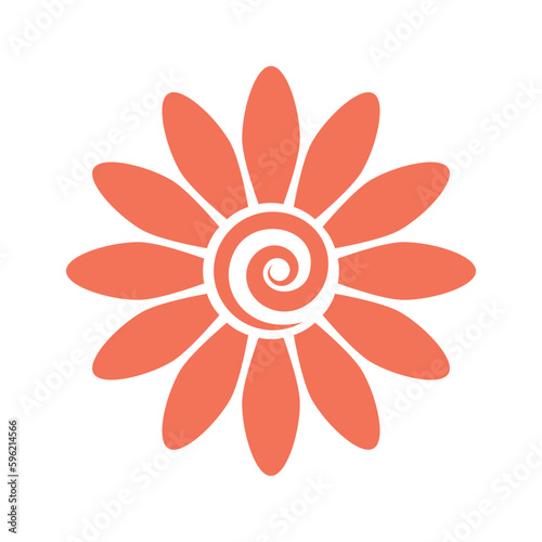 Chamomile. Flower. Isolated graphic element. Vector graphics