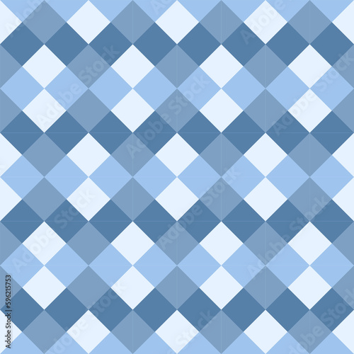 Beautiful colored squares with light and darker tones cascading beautifully on the background. Make the seamless pattern look beautiful and cute.