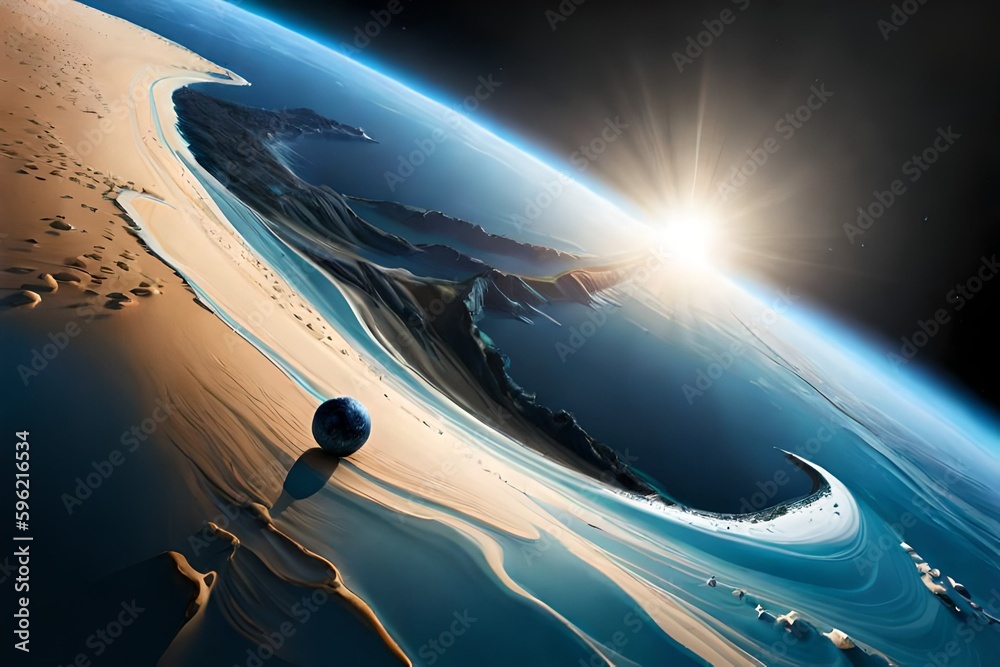 Obraz premium Universum mal Anders, Generative Ai