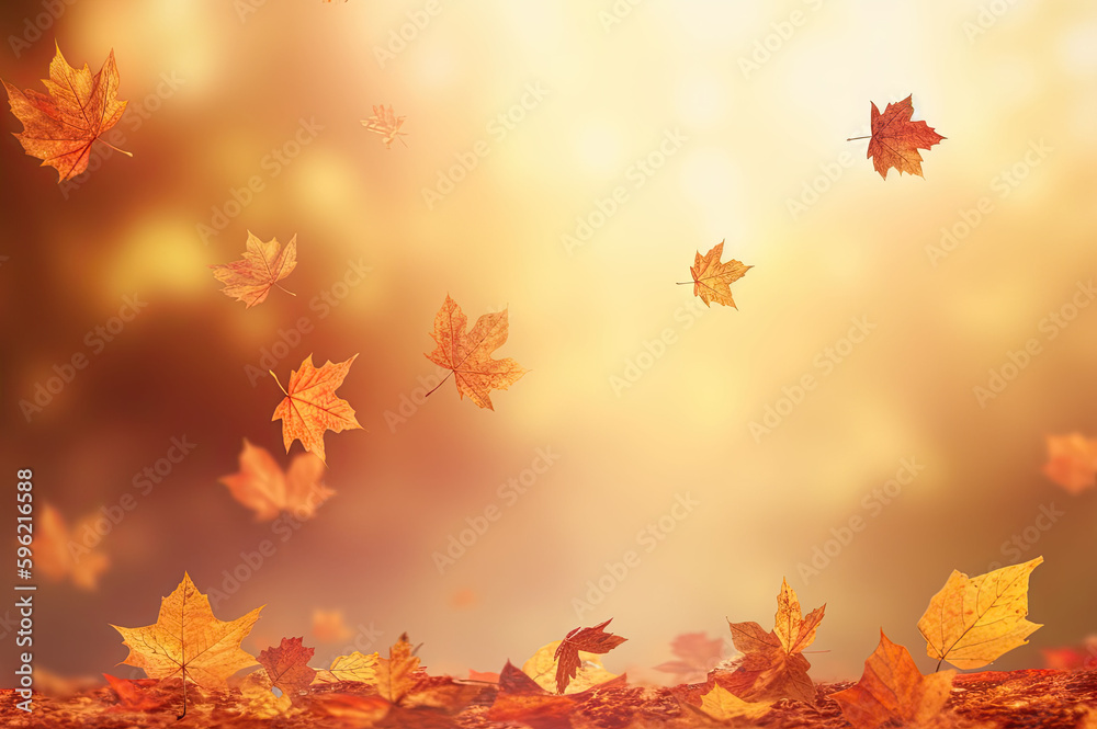 Fall background created with Generative AI technology Fall background created with Generative AI technology