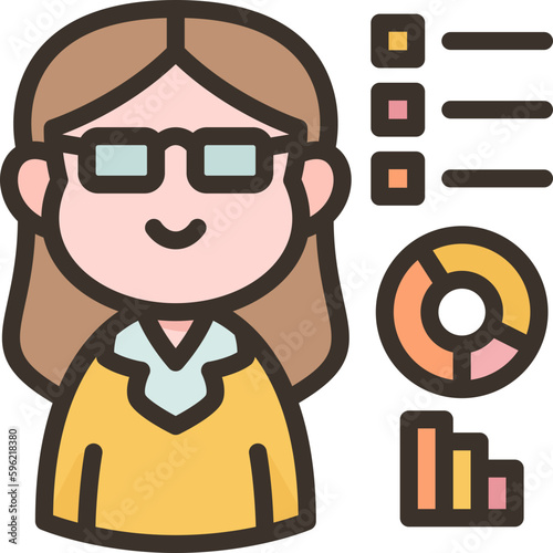 analytical  icon