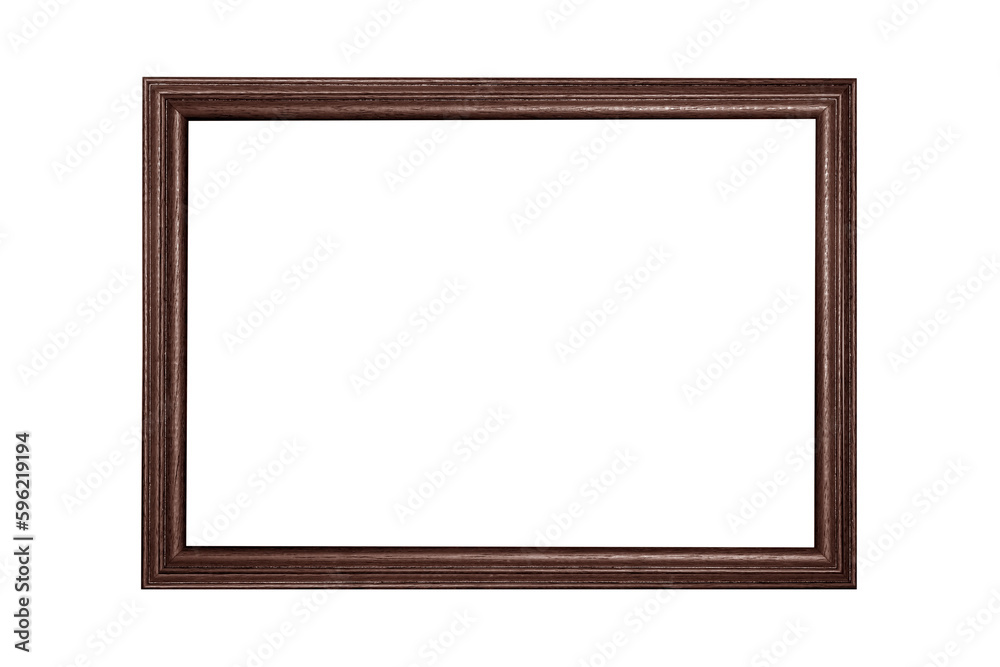 wooden frame isolated on white background wooden frame isolated on white background