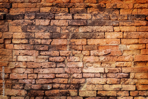 old brick wall can be used as background