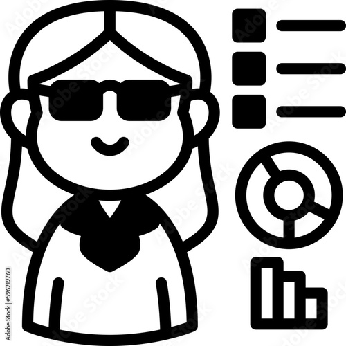 analytical  icon