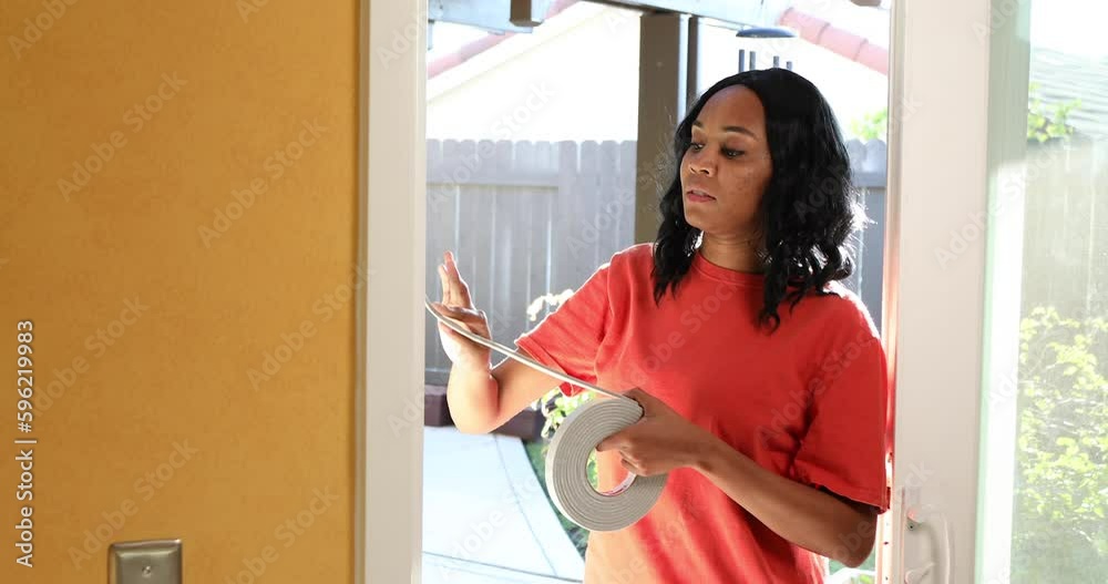 Weatherstripping African American Lady Static Weatherstripping African American Lady Static