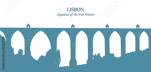 Aqueduct of the Free Waters in Lisbon, Portugal. Euro-trip.