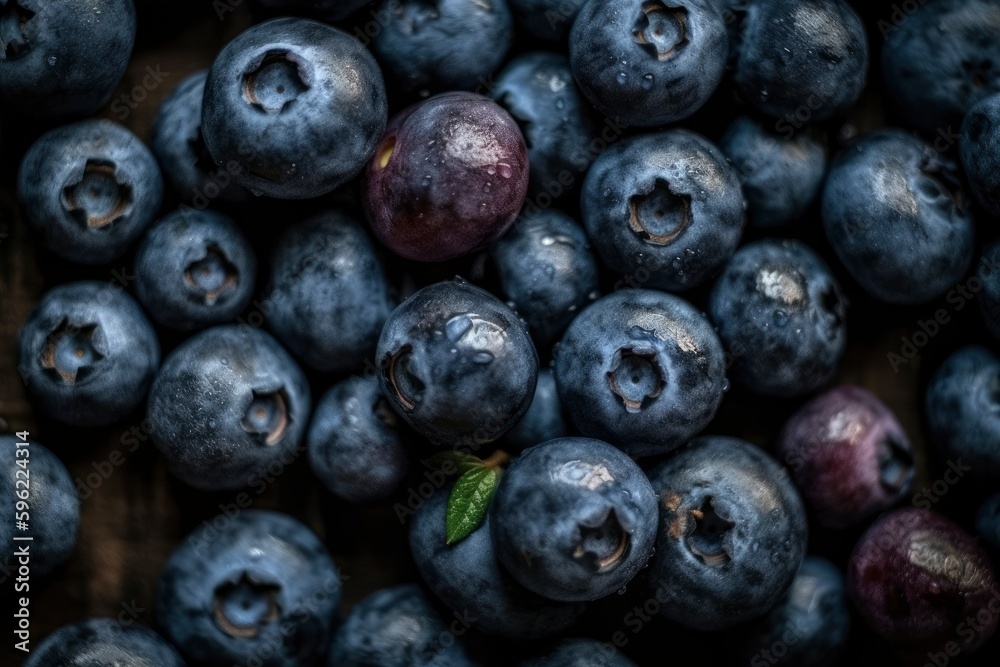 Full frame of fresh Blueberrys. Fresh ai generated Blueberrys. Full frame of fresh Blueberrys. Fresh ai generated Blueberrys.