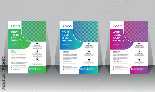 Corporate healthcare and medical cove flyer design template. Creative And Modern Medical Flyer Template For Your Medical.