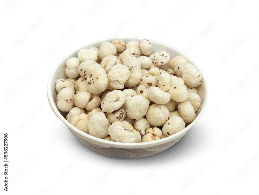 Healthy snack makhana in a bowl, lotus seed best for health, fibre rich, diet snack close up photos Healthy snack makhana in a bowl, lotus seed best for health, fibre rich, diet snack close up photos