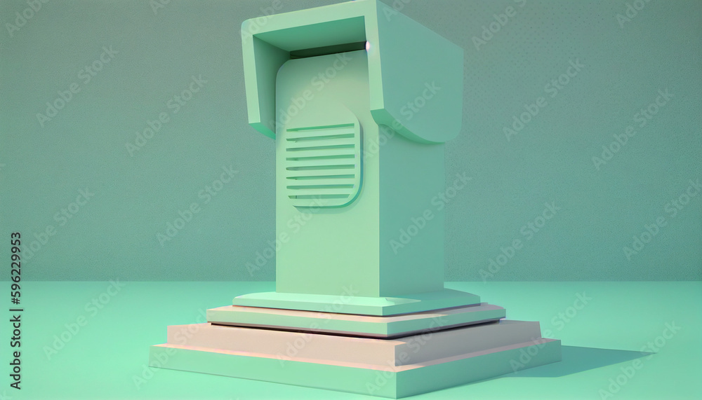 Fresh and Vibrant 3D Display Podium Pastel colors for beauty cosmetics Fresh and Vibrant 3D Display Podium Pastel colors for beauty cosmetics
