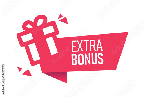 Icon for the store. Notification icon. extra bonus. EPS 10