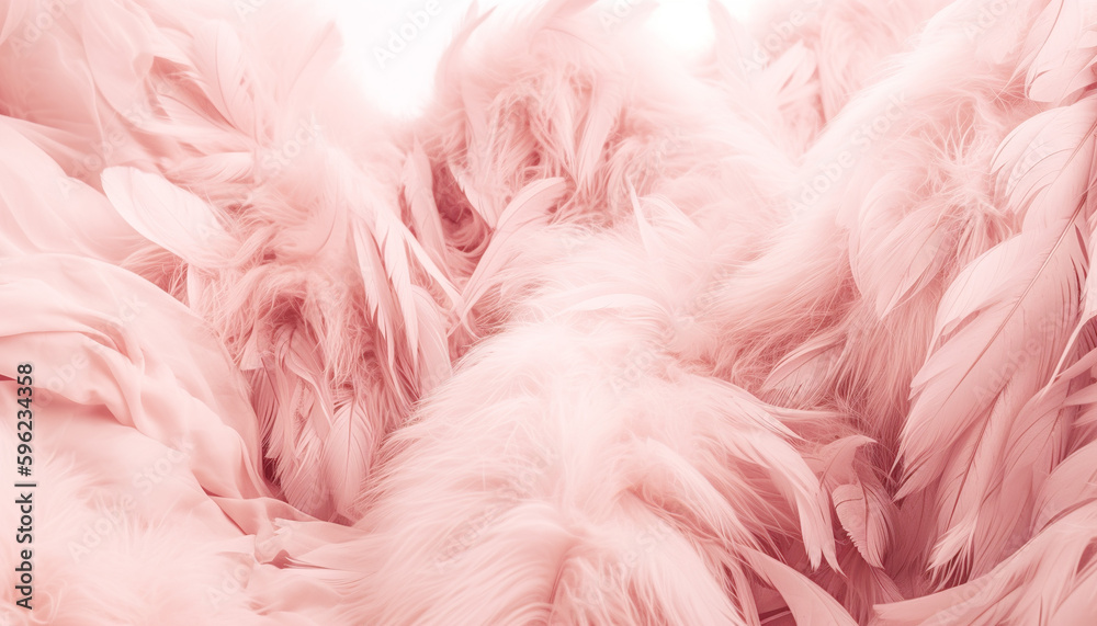 Generative AI technology. abstarct feather objects, macro shot Generative AI technology. abstarct feather objects, macro shot