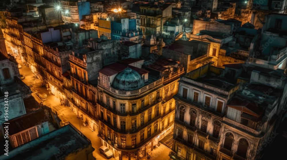 Havana. Cuba. Breathtaking travel destination place. Generative AI