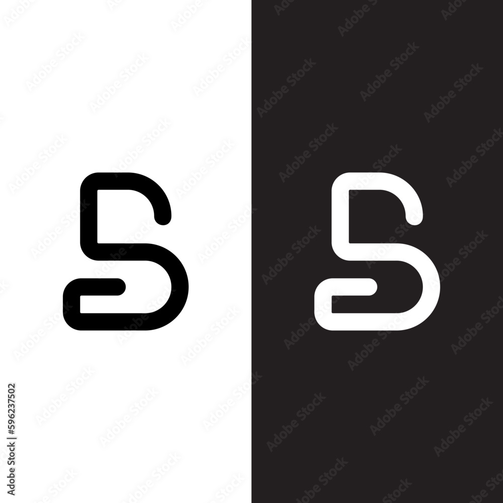 COMBINATION OF THE LETTER B AND S LOGO DESIGN COMBINATION OF THE LETTER B AND S LOGO DESIGN