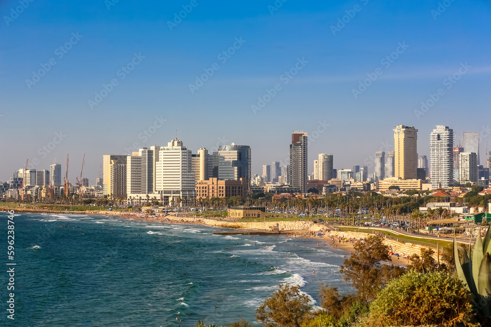 
Panoramic view of Tel Aviv from Jaffa, Israel
