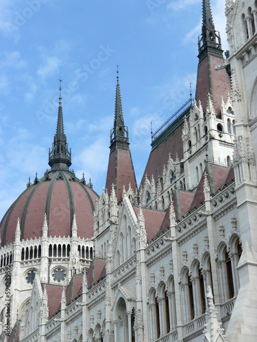 Budapest (Hungary). Dome of the Hungarian Parliament in the city of Budapest