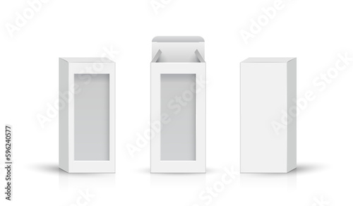 Set packaging design template for product. box packaging template on empty background. vector design.