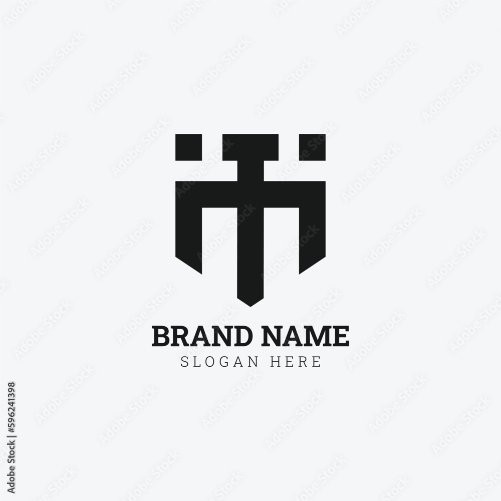 MT, TM Abstract Letters Logo Emblem Monogram MT, TM Abstract Letters Logo Emblem Monogram