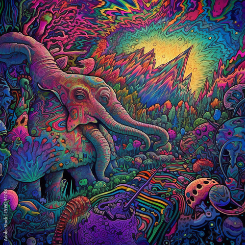 dreaming colourful lsd trip © Mario